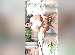 culo, tetas-grandes, al-aire-libre, amateur, maduro, indio, regordeta, cachonda, follando-fucking