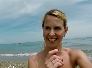 Nude Yoga Workout Of A Beautiful Blond Woman With Nice Tits And Per...