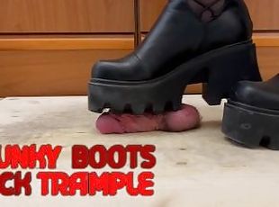 Chunky Aggressive Boots Hard Crushing Cock and Balls - CBT Bootjob ...