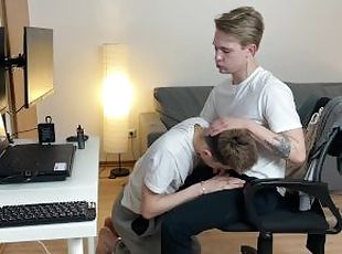 kæmpestor, amatør, anal, pikslikkeri, udløsning, kæmpestor-pik, teenager, bøsse, sperm, twink