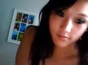 asiático, masturbación, coño-pussy, amateur, babes, adolescente, dormitorio, webcam, afeitada, morena