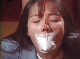 Humiliation and bondage with cute Japanese chick