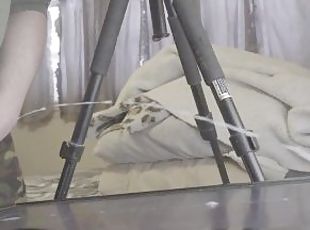 A really massive slow motion cumshot, really big and powerful ropes...