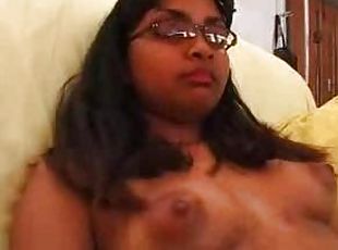 Cute Indian girl giving a blowjob