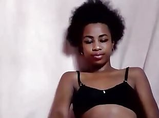 Hot black teen bitch wants your cum