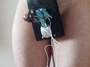 Balls crushed & Cock electric torture