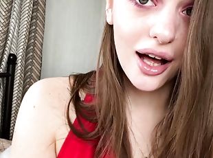 Passionate blowjob from cute