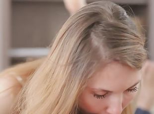 Romantic and exquisite anal fucking for a blond teen