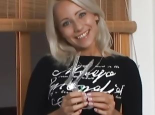 pissande, fitta-pussy, tonåring, pov, sprut, blond