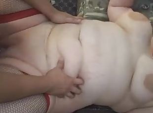 Solo BBW Jen K finally gets to masturbate with a new dildo