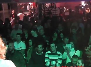 fiesta, público, hardcore, club, realidad