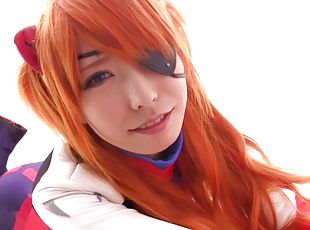 Chika Arimura is a hot redhead who loves making a dick hard
