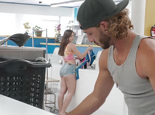 Stunning beauty attains very loud orgasm after meeting this dude at...