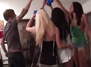 Blonde Slut, Haley Cummings, Having Sex in College Party