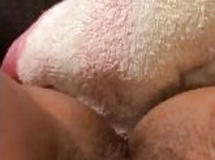 poilue, masturbation, orgasme, chatte-pussy, giclée, amateur, black, solo