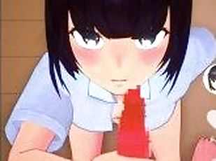 asiatisk, cumshot, tonåring, japansk, avrunkning, anime, hentai, söt, 3d, petit