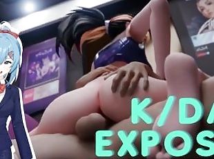 KDA Exposed! a what an amazing parody animation :OO Vtuber HENTAI R...