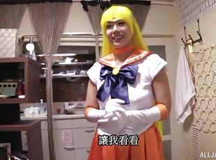 Costumed chick Morishita Mio has amazing fucking skills and likes facial