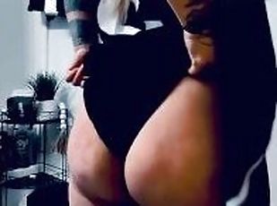 cur, grasa, amatori, milf, latina, bbw, fundulet, excitat, solo, tatuaj