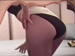 Hot MILF in pantyhose fetish video