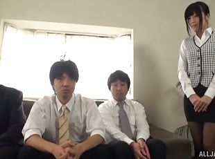 Ootsuki Hibiki enjoys men's dicks and a big black dildo