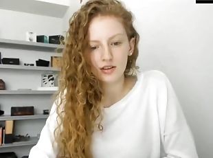 Sensual Solo Jerk Off with sexy redhead teen