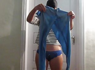 Jerk off, fucking masturbator, on my pissed off panties and cum on my orders