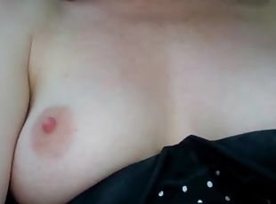 masturbation, chatte-pussy, amateur, voiture, clignotant