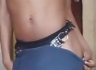 masturbation, transsexuelle, amateur, anal, ébène, ados, black, secousses, gode, bout-a-bout