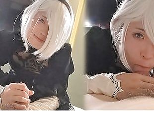 ?NieR:Automata? 2B Cosplay, Hentai Japanese Cosplayer Blowjob And F...