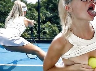 Just take my big cock and you will get better  TENNIS COACH FUCKS CUTE BLONDE