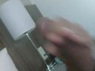 masturbation, amateur, ejaculation-sur-le-corps, branlette, fétiche, solo, hôtel