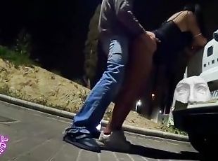 FOLLAMOS en la CALLE y CREAMPIE nos gusta SEXO de RIESGO en PBLICO