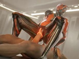 Valkyr Warframe Riding a Massive Dick