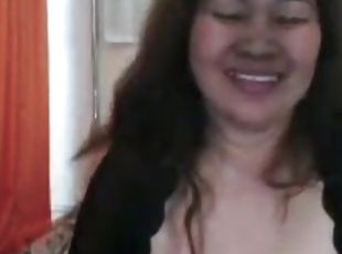 asiatique, femme, amateur, vintage, webcam