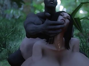 ārā, melns-ebony, starprašu, melns, apaļš, trijatā, prostitūta-slut, griboša, hentai, 3d