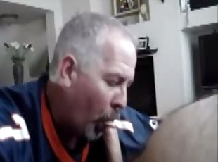 Blowing married daddy on game day