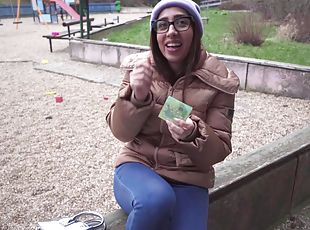 Outdoor dicking in HD POV video with brunette Ale Danger