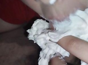 FOOD FETISH Whipped cream on dick