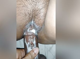 berambut, amateur, gadis-indian, pov, awek-perempuan