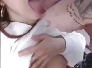 Slutty cheating teen couple sends shots of his cock sucking strange...