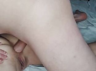 She spread her tight ass and let my dick in! Hot anal