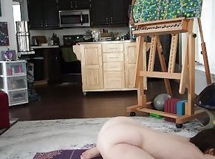 Aurora Willows doing Nude yoga today, Join my loyal fans Link in pr...