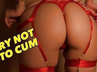 TRY NOT TO CUM while watching my teasing hot video in red sexy ling...