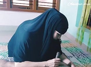 Spit And Clean Cock Blowjob - Hijabi