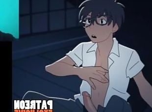 monstruo, primera-persona, corrida, anime, hentai