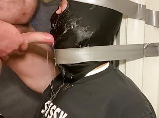 amateur, menghisap-zakar, zakar-besar, homoseksual, merangkap, fetish, gagging, zakar