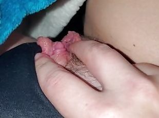 klitoris, onani, orgasme, pussy, amatør, babes, tenåring, massasje, fingret, pov