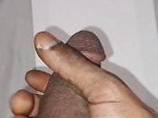 masturbation, amateur, ejaculation-sur-le-corps, ébène, énorme-bite, maison, branlette, black, butin, ejaculation