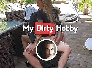 MyDirtyHobby - Beautiful blonde fucked in public
